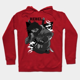 Black And White Rebel Hoodie